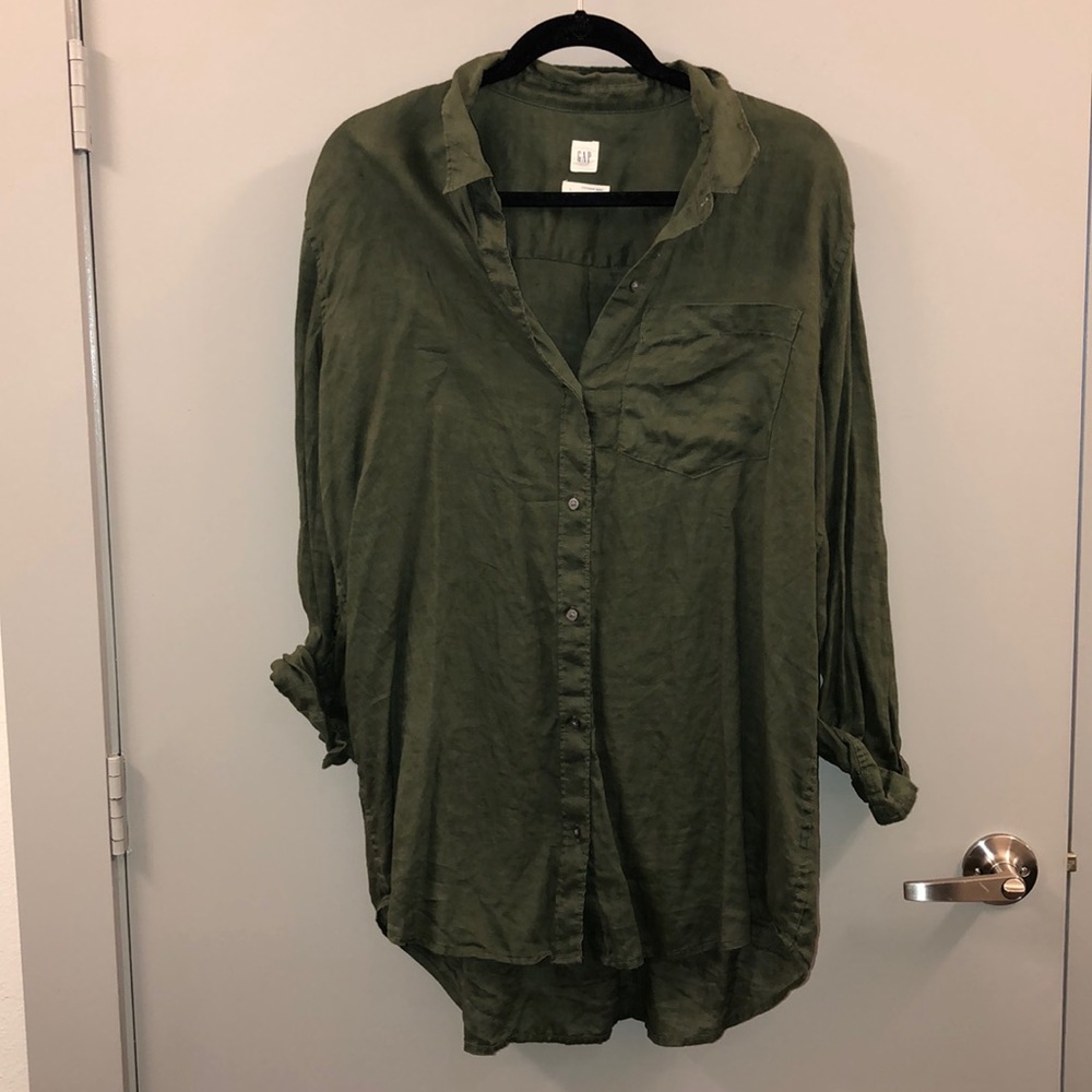 linen gap shirt